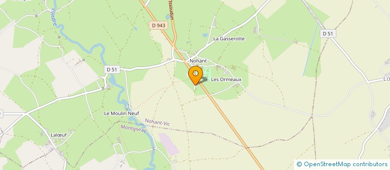 localisation de l'entreprise SYNDICAT INTERCOMMUNAL D ASSAINISSEMENT DE L AGGLOMERATION DE LA CHATRE à MONTGIVRAY