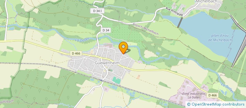 localisation de l'entreprise SYNDICAT INTERCOMMUNAL D ASSAINISSEMENT DE LAUW SENTHEIM ET GUEWENHEIM  GUEWENHEIM