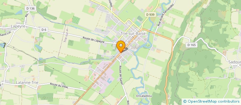 localisation de l'entreprise SYNDICAT INTERCOMMUNAL D ASSAINISSEMENT ET D EAU POTABLE DU LIZON à TRIE-SUR-BAISE