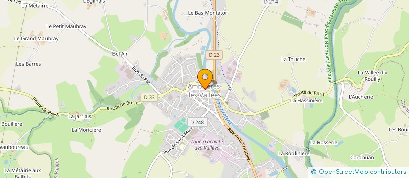 localisation de l'entreprise SYNDICAT INTERCOMMUNAL D'EAU POTABLE ET D'ASSAINISSEMENT NON COLLECTIF DE COLMONT, MAYENNE ET VARENNE à AMBRIERES-LES-VALLEES
