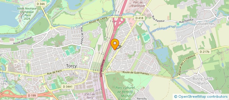 localisation de l'entreprise SYNDICAT INTERCOMMUNAL D'ETUDES DES MOBILITES URBAINES DE MARNE-LA-VALLEE à SAINT-THIBAULT-DES-VIGNES