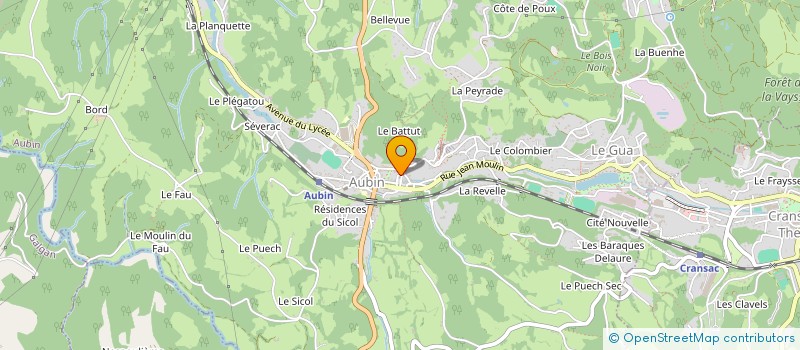 localisation de l'entreprise SYNDICAT INTERCOMMUNAL DE GESTION DE LA DECHARGE CONTROLEE DU MONTET à AUBIN
