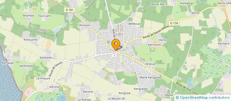 localisation de l'entreprise SYNDICAT INTERCOMMUNAL DE GESTION DU CENTRE DE SECOURS à PLOUHINEC