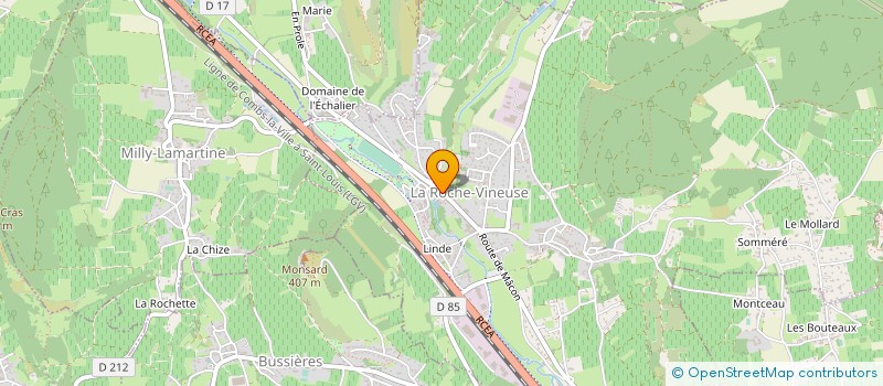 localisation de l'entreprise SYNDICAT INTERCOMMUNAL DE LA RESIDENCE AUTONOMIE DE L'EAU VIVE  LA ROCHE-VINEUSE