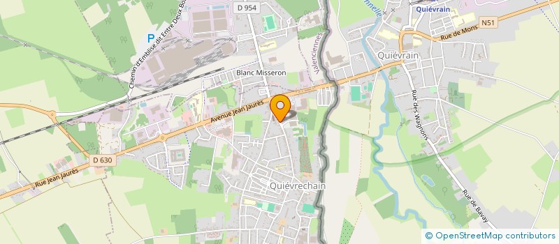 localisation de l'entreprise SYNDICAT INTERCOMMUNAL DE LA VALLEE DE L'AUNELLE ET DE L'HOGNEAU (SIVAH)  QUIEVRECHAIN