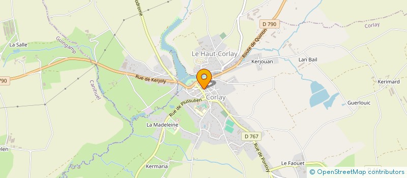 localisation de l'entreprise SYNDICAT INTERCOMMUNAL DE RAMASSAGE SCOLAIRE ET DES EMPLOYES AUX ECOLES DE LA HARMOYE ET SAINT MARTIN DES PRES à SAINT-MARTIN-DES-PRES