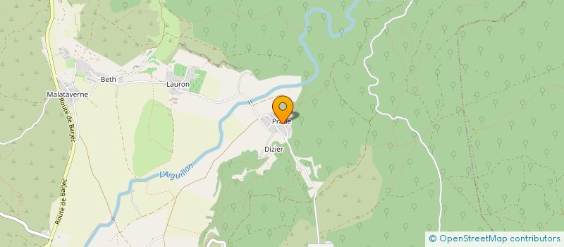 localisation de l'entreprise SYNDICAT INTERCOMMUNAL DE REGROUPEMENT PEDAGOGIQUE LES CALANDRELLES  EUZET