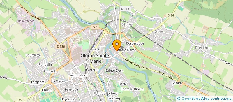 localisation de l'entreprise SYNDICAT INTERCOMMUNAL DE RESEAU DE CHALEUR D'OLORON STE-MARIE ET DE BIDOS à OLORON-SAINTE-MARIE