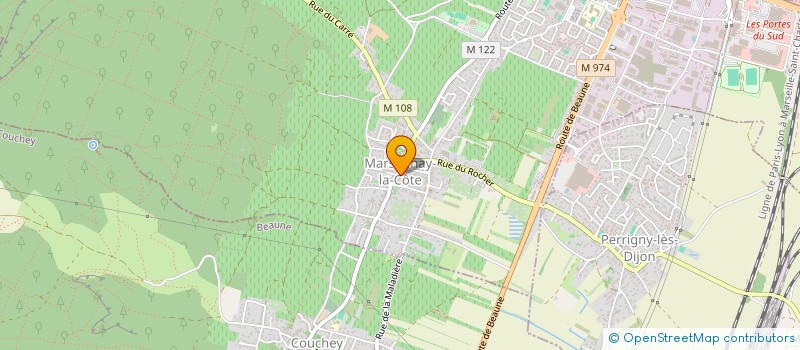 localisation de l'entreprise SYNDICAT INTERCOMMUNAL DE SAUVEGARDE ET DE MISE EN VALEUR DU PLATEAU DU SUD DIJONNAIS à MARSANNAY-LA-COTE