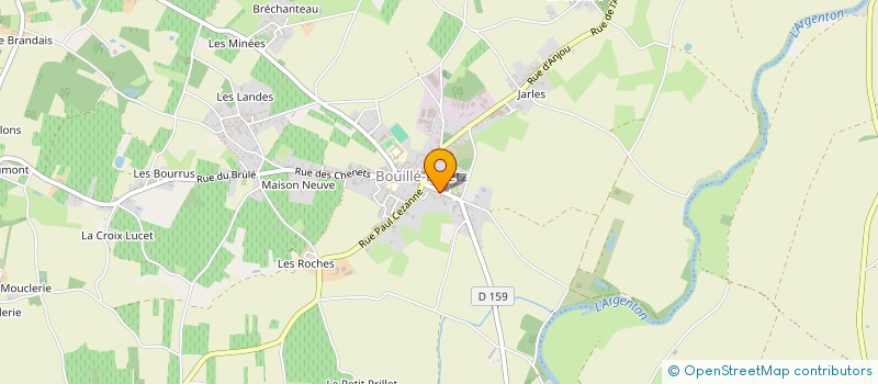 localisation de l'entreprise SYNDICAT INTERCOMMUNAL DES COTEAUX DU THOUET ET DE L'ARGENTON  LORETZ-D'ARGENTON