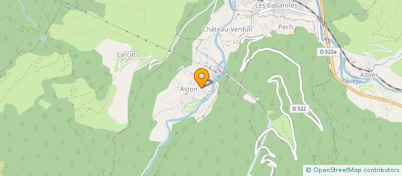 localisation de l'entreprise SYNDICAT INTERCOMMUNAL DES EAUX DE L'ASTON à LES CABANNES