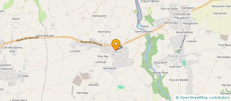 localisation de l'entreprise SYNDICAT INTERCOMMUNAL DES EAUX ET ASSAINISSEMENT DE CLEDER-SIBIRIL à SIBIRIL