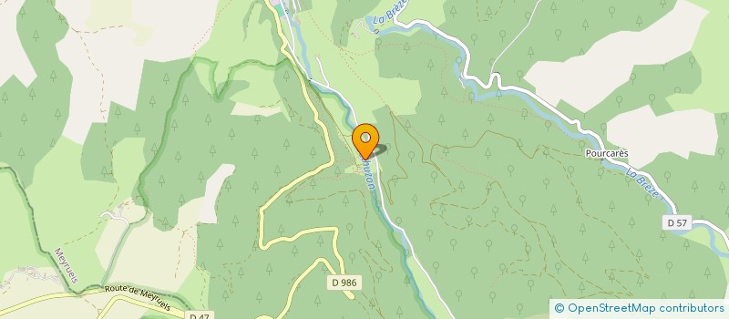 localisation de l'entreprise SYNDICAT INTERCOMMUNAL DES PROPRIETAIRES ET PROPRIETAIRES CHASSEURS DES COMMUNES DE MEYRUEIS, GATUZIERES ET FRAISSINET D  MEYRUEIS