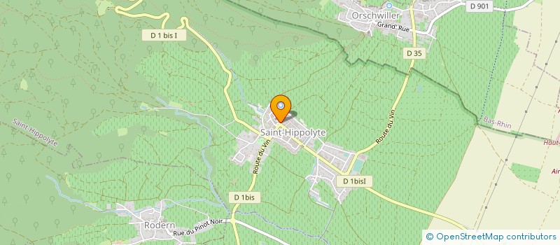 localisation de l'entreprise SYNDICAT INTERCOMMUNAL DES SAPEURS POMPIERS DE SAINT HIPPOLYTE RORSCHWIHR à SAINT-HIPPOLYTE