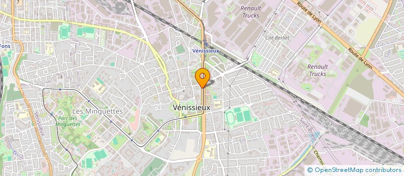 localisation de l'entreprise SYNDICAT INTERCOMMUNAL DES TECHNOLOGIES DE L INFORMATION POUR LES VILLES  VENISSIEUX