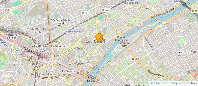 localisation de l'entreprise SYNDICAT INTERCOMMUNAL DU CIMETIERE à COURBEVOIE