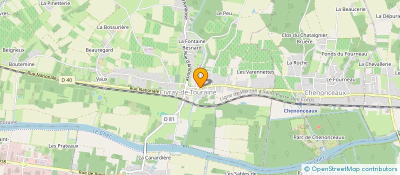 localisation de l'entreprise SYNDICAT INTERCOMMUNAL DU REGROUPEMENT PEDAGOGIQUE DE CHISSEAUX ET FRANCUEIL à CHISSEAUX