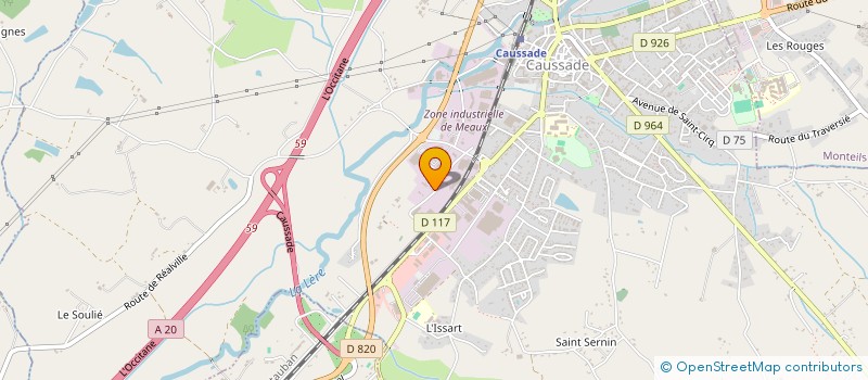 localisation de l'entreprise SYNDICAT INTERCOMMUNAL EAUX ET ASSAINISSEMENT CANDE AVEYRON  CAUSSADE