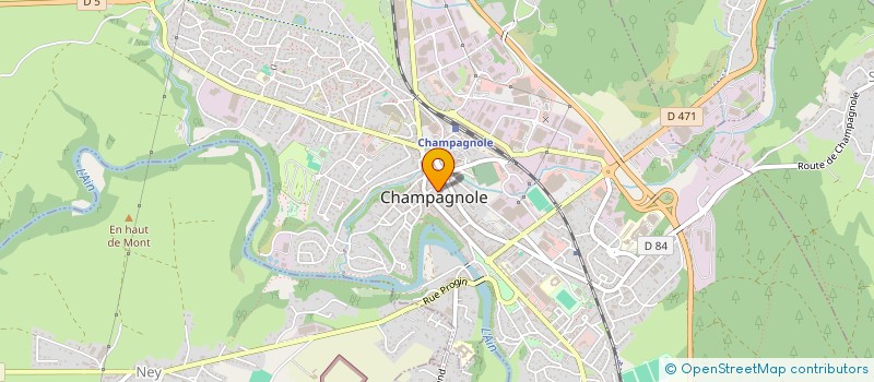 localisation de l'entreprise SYNDICAT INTERCOMMUNAL HORTICOLE ET EMBELLISSEMENT REGION CHAMPAGNOLE à CHAMPAGNOLE