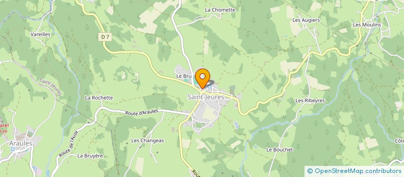 localisation de l'entreprise SYNDICAT INTERCOMMUNAL POUR LA CAPTURE DES CARNIVORES DOMESTIQUES ERRANTS à SAINT-JEURES
