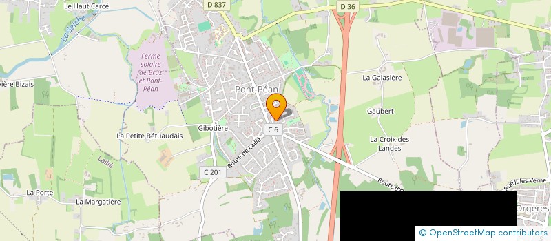 localisation de l'entreprise SYNDICAT INTERCOMMUNAL RESTAURATION à CHARTRES-DE-BRETAGNE