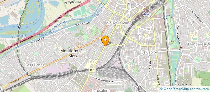 localisation de l'entreprise SYNDICAT INTERHOSP LORRAINE NORD à METZ