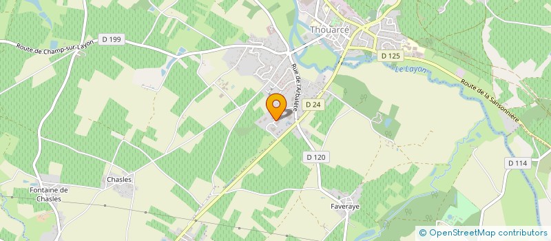 localisation de l'entreprise SYNDICAT LAYON AUBANCE LOUETS à BELLEVIGNE-EN-LAYON