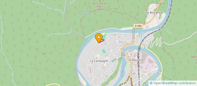 localisation de l'entreprise SYNDICAT LES BOIS BRYAS  REVIN