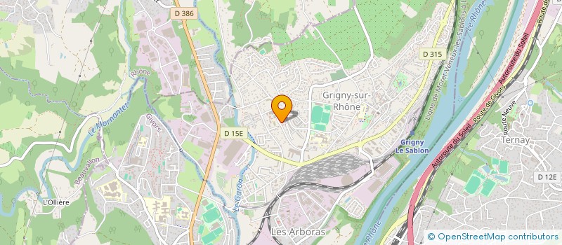 localisation de l'entreprise SYNDICAT LES HAUTS DE GRIGNY  GRIGNY