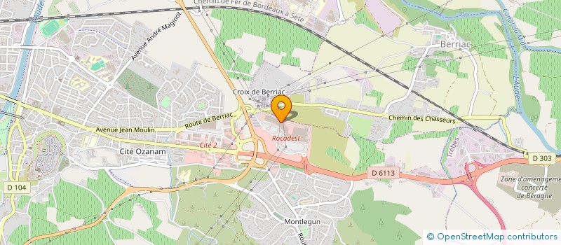 localisation de l'entreprise SYNDICAT LIBRE N2 DU CENTRE COMMERCIAL ROCADEST A CARCASSONNE  CARCASSONNE