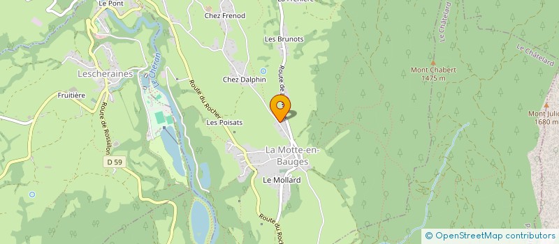 localisation de l'entreprise SYNDICAT LOCAL BAUGES CANYONING  LA MOTTE-EN-BAUGES