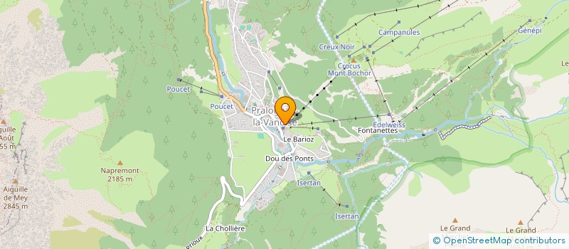 localisation de l'entreprise SYNDICAT LOCAL BUREAU DES GUIDES PRALOGNAN  PRALOGNAN-LA-VANOISE