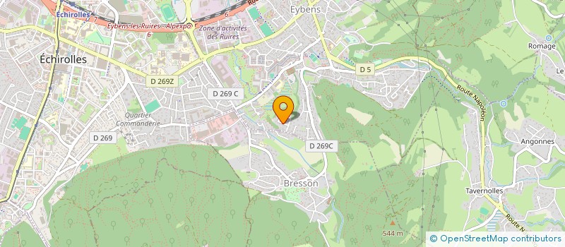 localisation de l'entreprise SYNDICAT LOCAL BUREAU MONTAGNE DES BALCONS DE L'ISERE  EYBENS