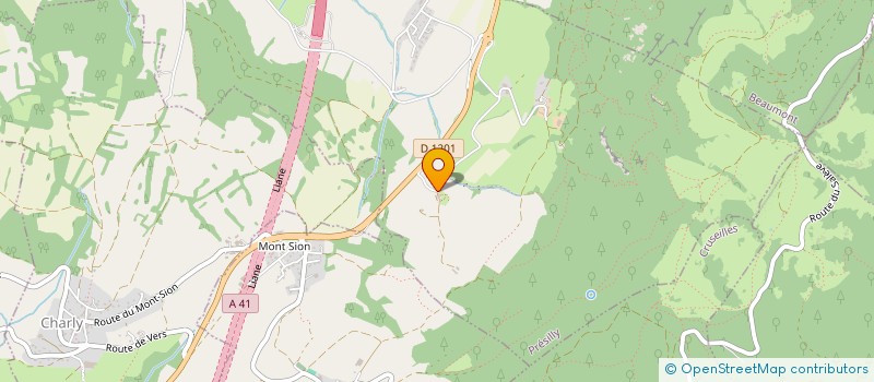 localisation de l'entreprise SYNDICAT LOCAL BUREAU MONTAGNE SALEVE ET VUACHE  PRESILLY