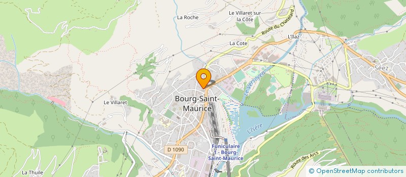 localisation de l'entreprise SYNDICAT LOCAL DE L'ECOLE DE PARAPENTE ARCS EN CIEL  BOURG-SAINT-MAURICE