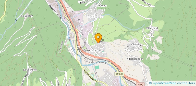 localisation de l'entreprise SYNDICAT LOCAL DES ACCOMPAGNATEURS EN MONTAGNE DE RANDO ET RAQUETT EVASION  GRAND-AIGUEBLANCHE