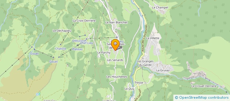 localisation de l'entreprise SYNDICAT LOCAL DES MONITEURS  SAINT GERVAIS LES BAINS