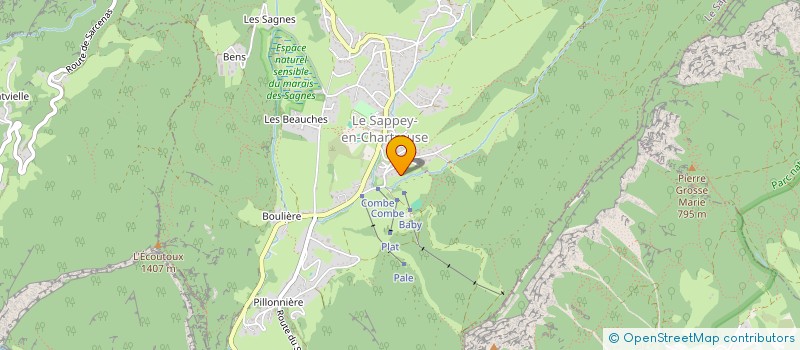 localisation de l'entreprise SYNDICAT LOCAL DES MONITEURS DE L'ESF SAPPEY EN CHARTREUSE  LE SAPPEY-EN-CHARTREUSE