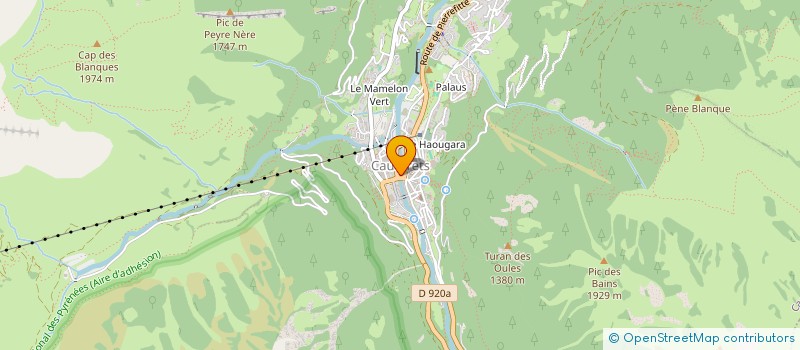 localisation de l'entreprise SYNDICAT LOCAL DU BUREAU DES GUIDES  CAUTERETS