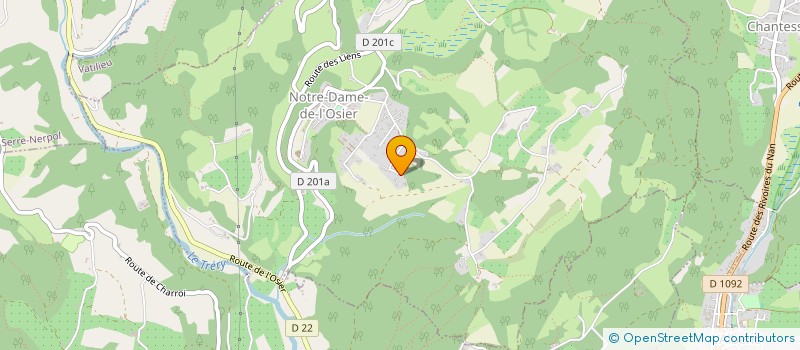 localisation de l'entreprise SYNDICAT LOCAL ECOLE DE CANYONING DES ALPES  NOTRE-DAME-DE-L'OSIER