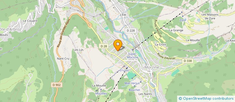 localisation de l'entreprise SYNDICAT LOCAL LES POTES DU SOLEIL  MORZINE