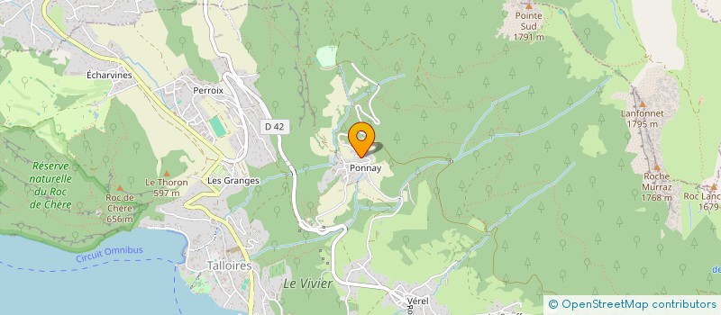 localisation de l'entreprise SYNDICAT LOCAL TANDEMTOP SAULIRE  TALLOIRES-MONTMIN