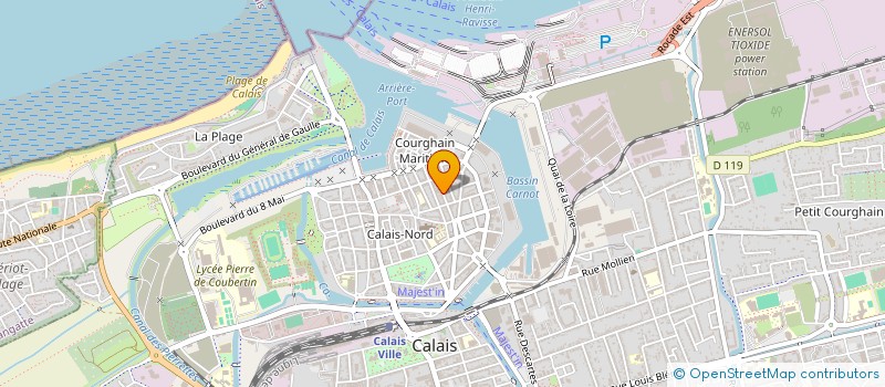 localisation de l'entreprise SYNDICAT MARITIME NORD  CALAIS