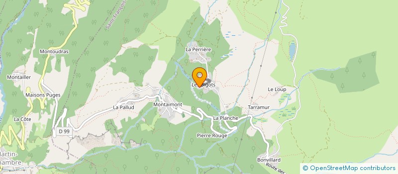 localisation de l'entreprise SYNDICAT MCF CANTON DE LA CHAMBRE ST FRANCOIS LONGCHAMPS  SAINT-MARTIN-SUR-LA-CHAMBRE