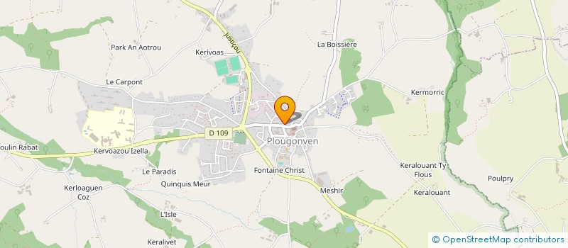 localisation de l'entreprise SYNDICAT MEDECINS DU FINISTERE à PLOUGONVEN