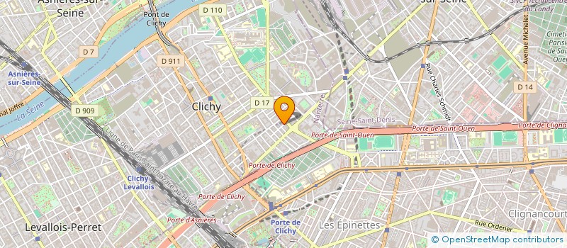localisation de l'entreprise SYNDICAT METAUX FORCE OUVRIERE à CLICHY