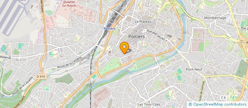 localisation de l'entreprise SYNDICAT MIGRATION ETABL VIENN  POITIERS