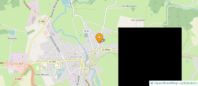 localisation de l'entreprise SYNDICAT MIXTE A VOCATION MULTIPLE DE LA VALLEE DE LA BESBRE à LAPALISSE