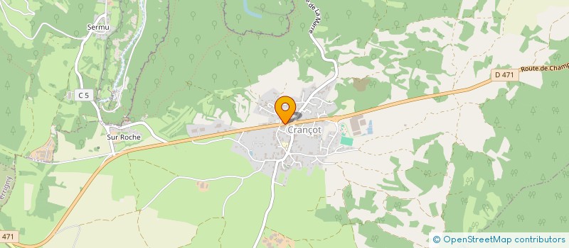 localisation de l'entreprise SYNDICAT MIXTE A VOCATION SCOLAIRE DU CHALET  HAUTEROCHE