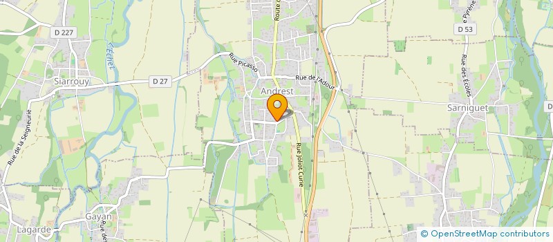 localisation de l'entreprise SYNDICAT MIXTE AEP TARBES NORD à ANDREST